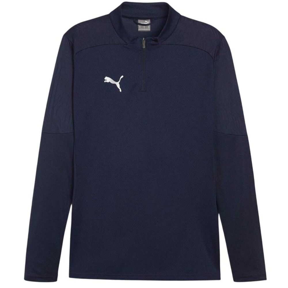 Puma Mens TeamFinal Quarter Zip Training Fleece Top / Navy